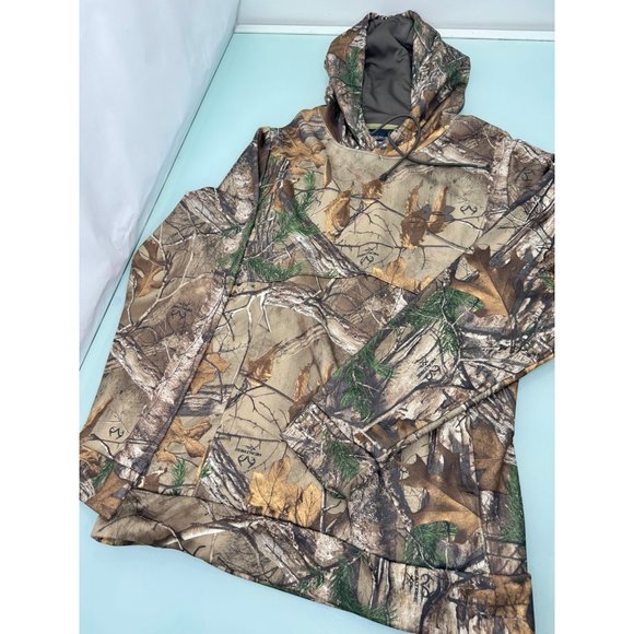 Under Armour Other - Under Armour Realtree Extra Men Hoodie Coldgear Camo Pullover Hunting Medium M